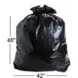 Black Garbage Bags, 42 x 48