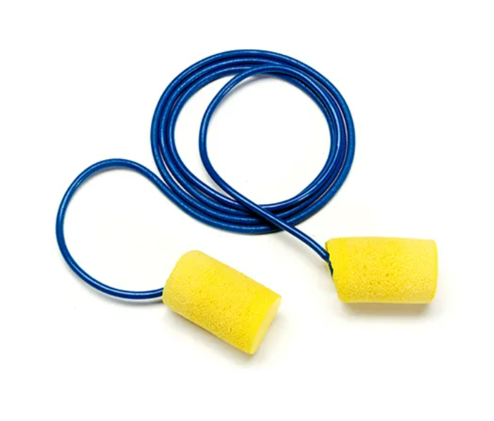 3M 1101 Ear Plug, Corded, Yellow, NRR 29 dB - 200 / Box