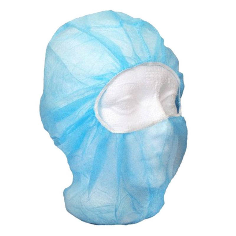 Full Coverage Elastic Balaclava Hood, Blue, One Size, Disposable - 1000 / Box