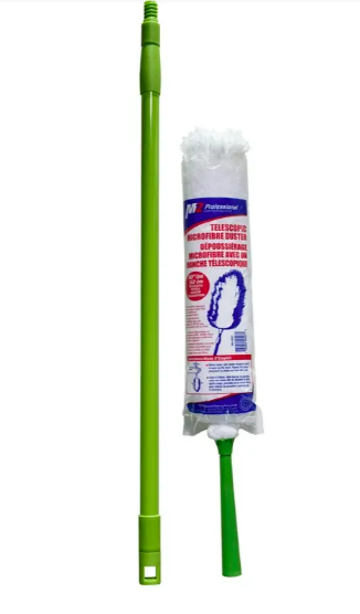 Microfiber Duster w/ Telescopic Plastic Handle Extends to 63", Lightweight