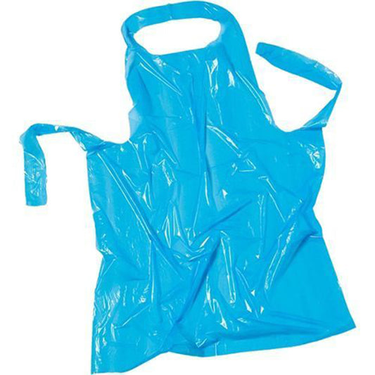 Disposable Poly Apron Blue - 50 / Bag